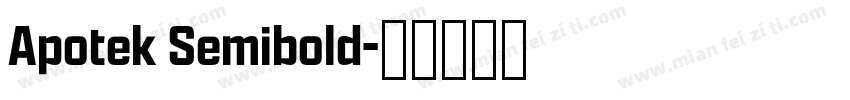 Apotek Semibold字体转换